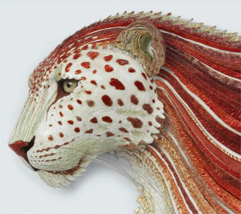 Organic Layered Mixed Media Sculptures