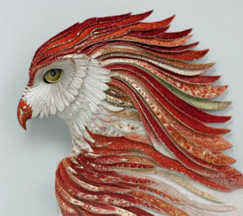 Organic Layered Mixed Media Sculptures