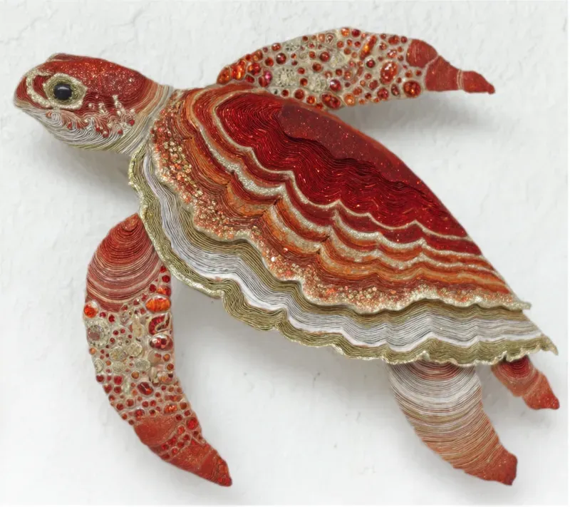 Organic Layered Mixed Media Sculptures