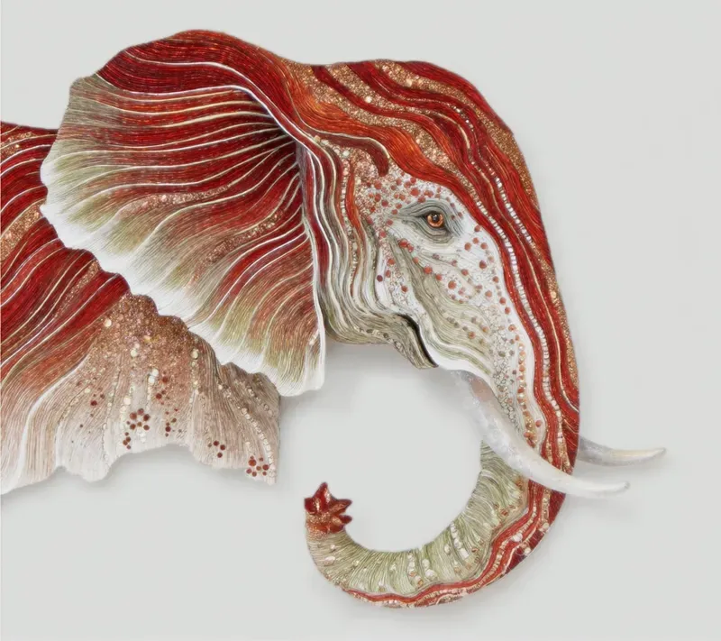 Organic Layered Mixed Media Sculptures