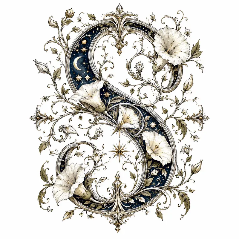 Victorian Floral Alphabets