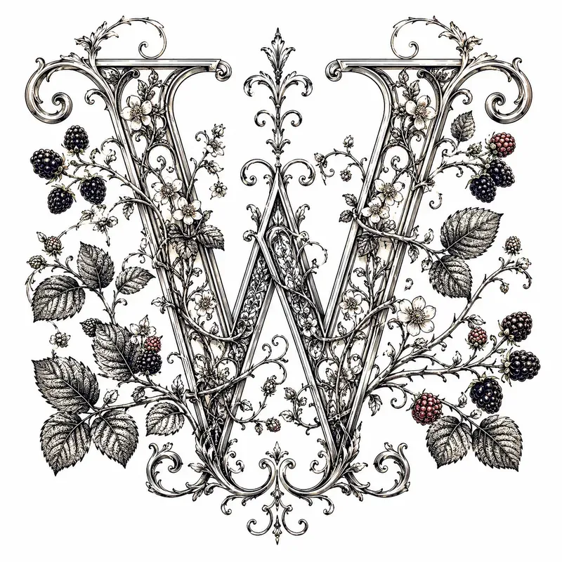 Victorian Floral Alphabets