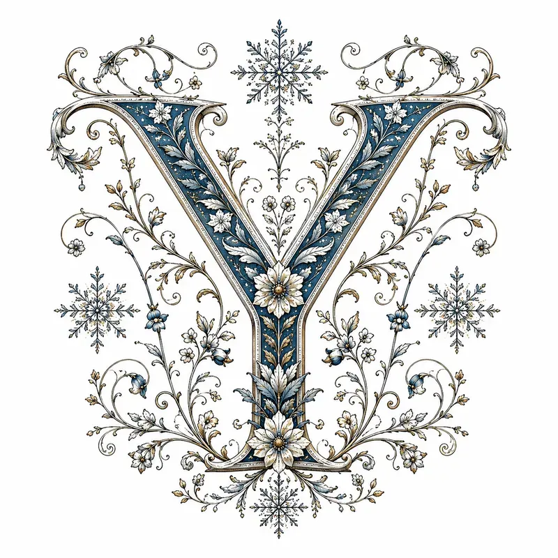 Victorian Floral Alphabets