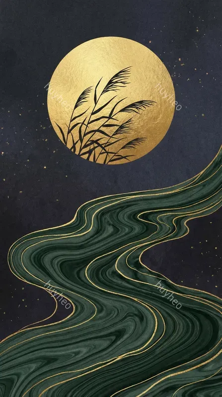 Japanese Gold Foil Marble Art