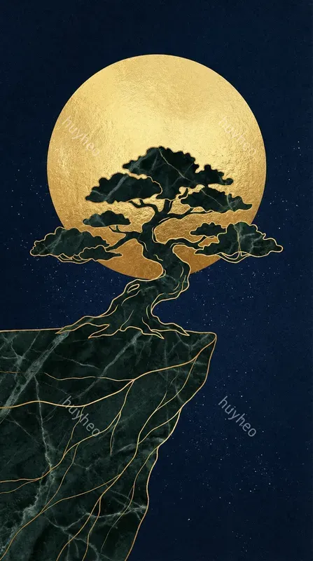 Japanese Gold Foil Marble Art