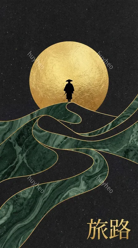 Japanese Gold Foil Marble Art