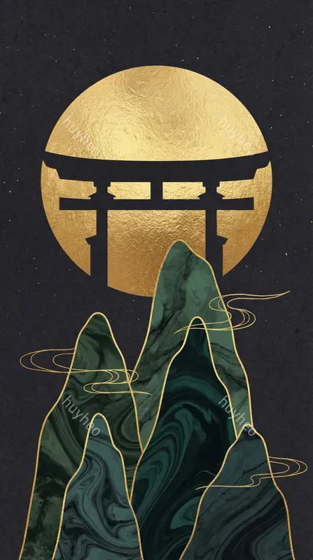 Japanese Gold Foil Marble Art
