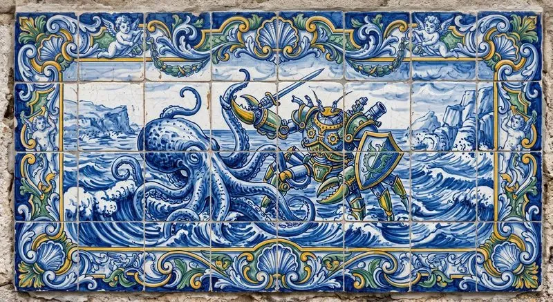 Handpainted Azulejo Tile Art