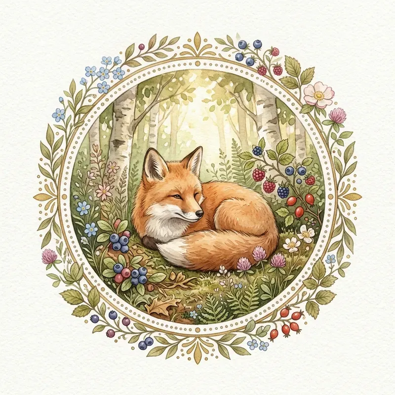 Forest Animal Badge Generator