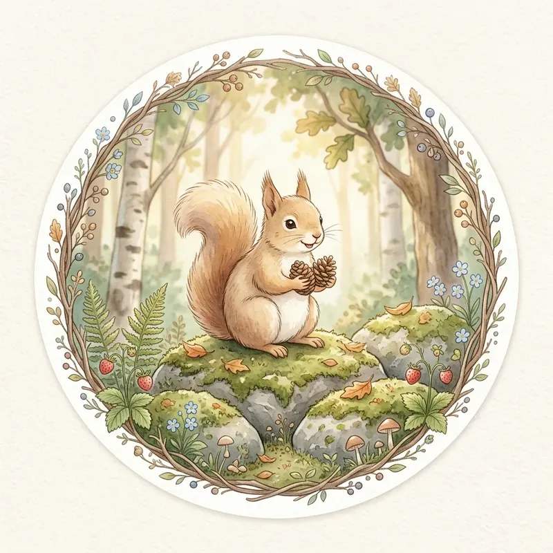 Forest Animal Badge Generator
