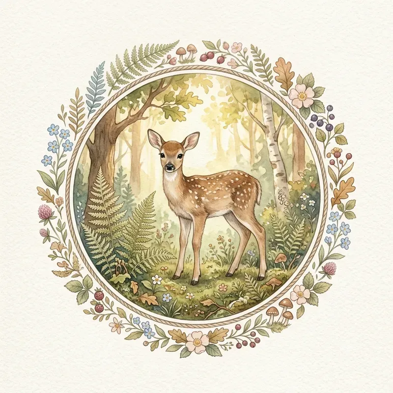 Forest Animal Badge Generator