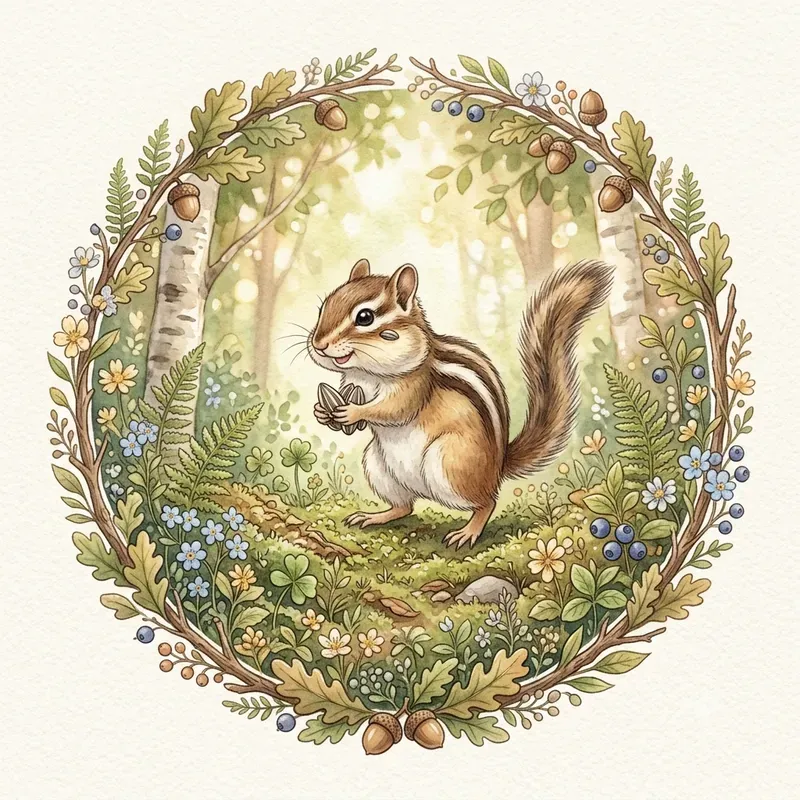 Forest Animal Badge Generator