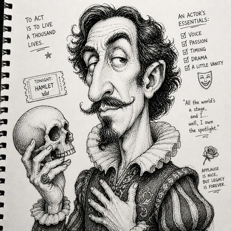 Funny Handdrawn Caricature Portraits