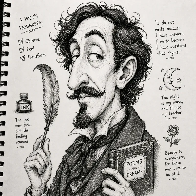 Funny Handdrawn Caricature Portraits