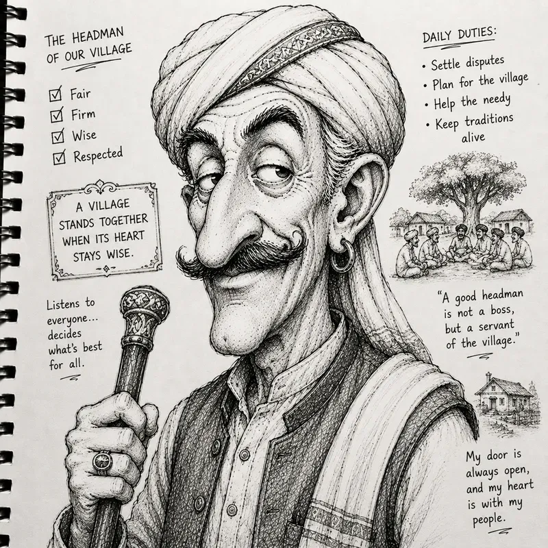 Funny Handdrawn Caricature Portraits