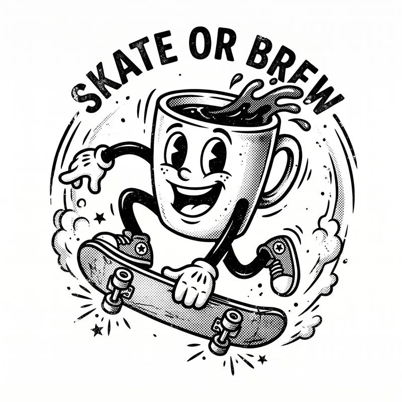 Retro Mascot Pod Tshirt Graphics