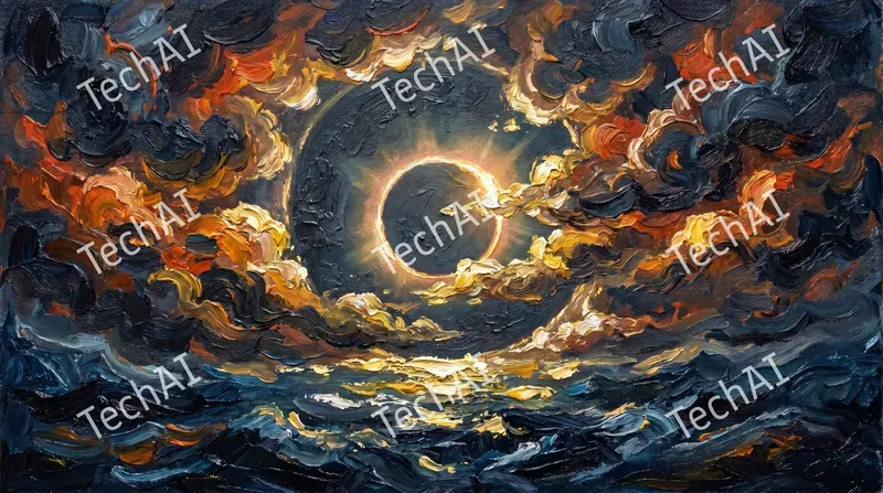 Impressionist Celestial Oil Paintings