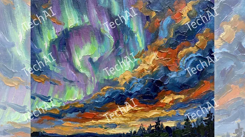 Impressionist Celestial Oil Paintings