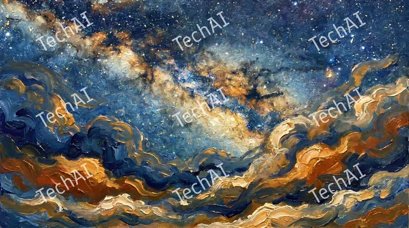 Impressionist Celestial Oil Paintings