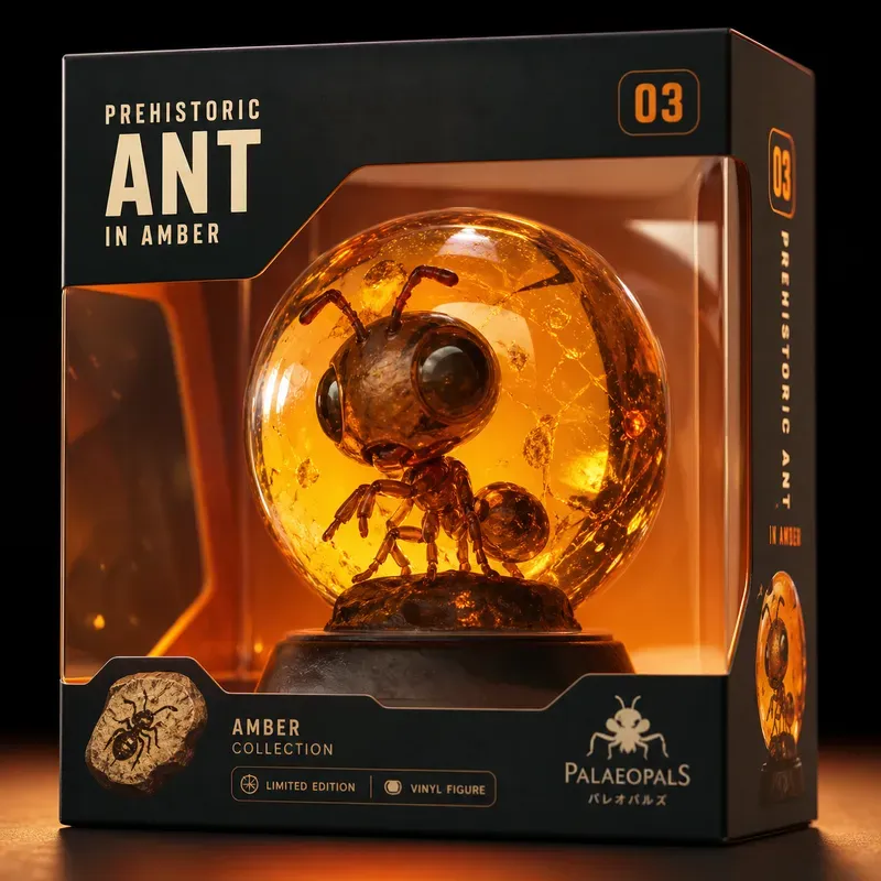 Amber Fossil Collectible Toy Boxes
