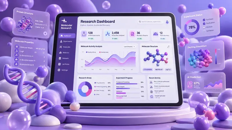 Tablet Dashboard UI Mockups 3D