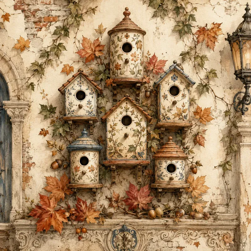 Vintage Autumn Storybook Gardens