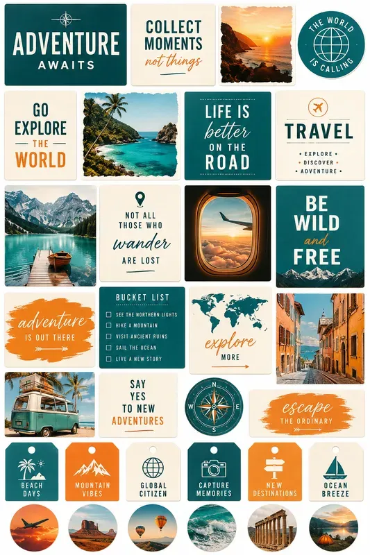 Printable Vision Board Kit Designers