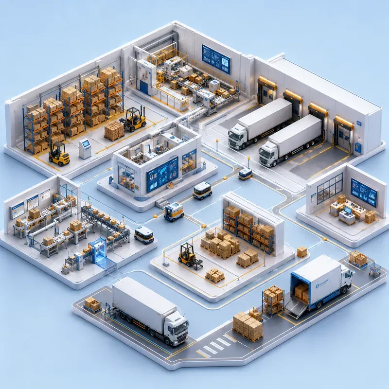 Smart Factory Isometric System Maps
