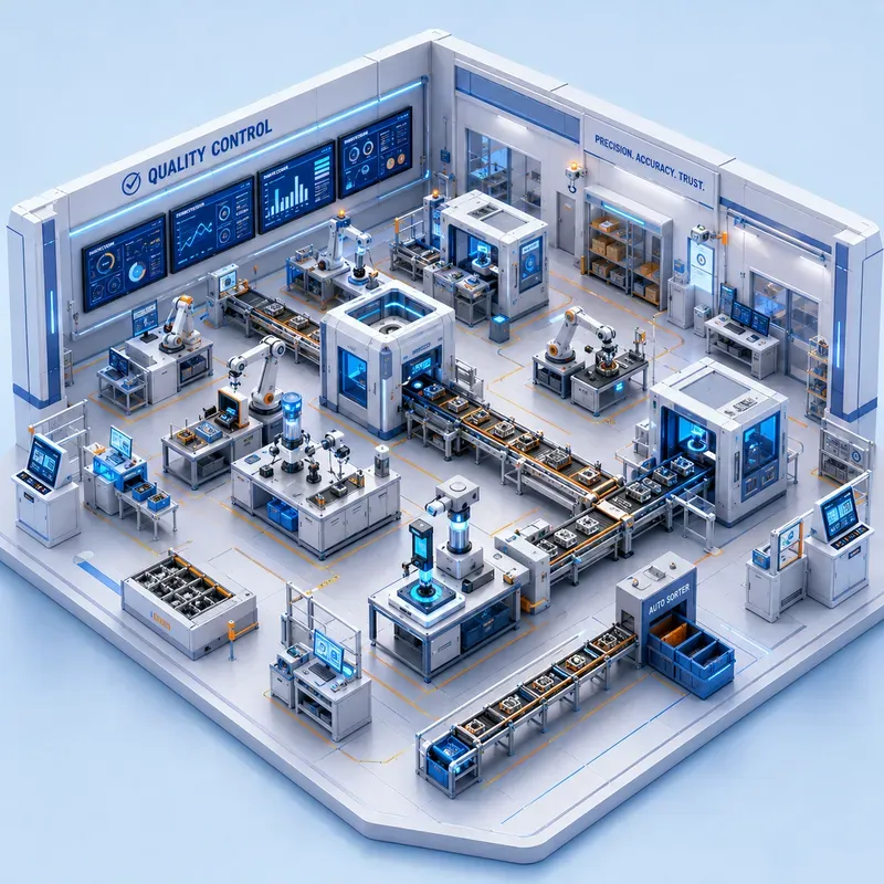 Smart Factory Isometric System Maps