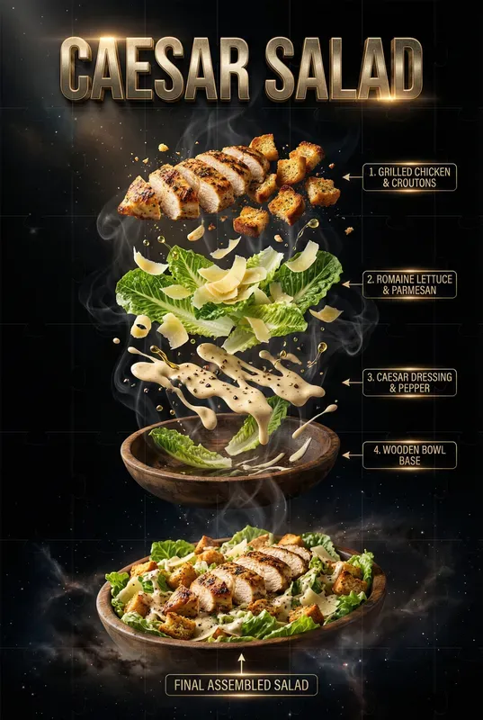 Layered Food Poster Generators