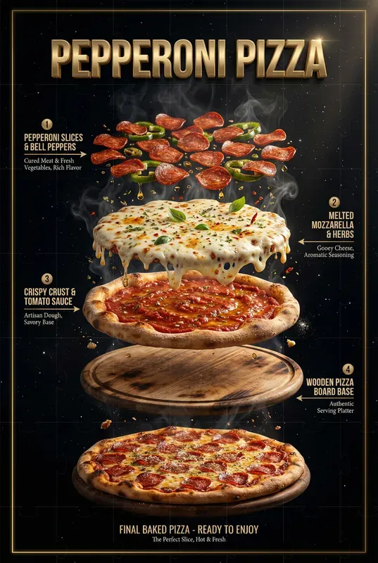 Layered Food Poster Generators