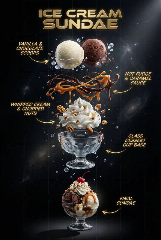 Layered Food Poster Generators