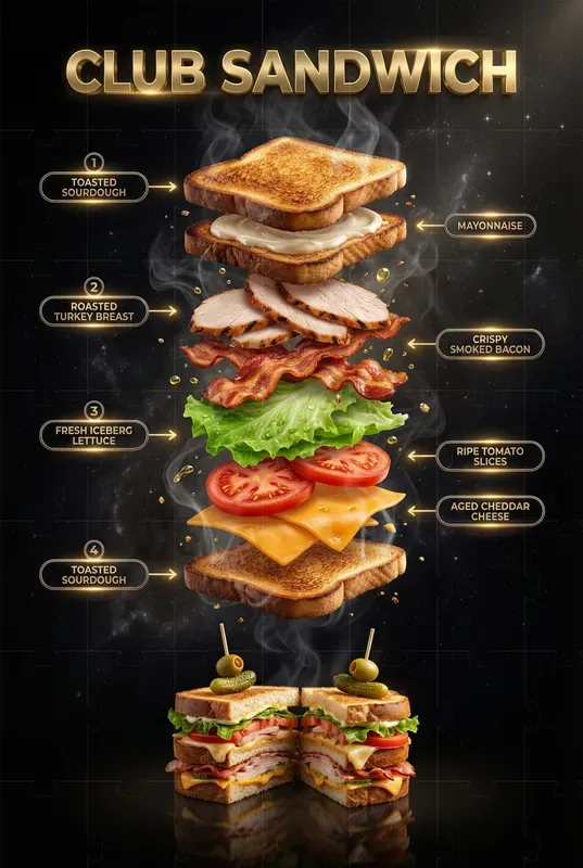 Layered Food Poster Generators