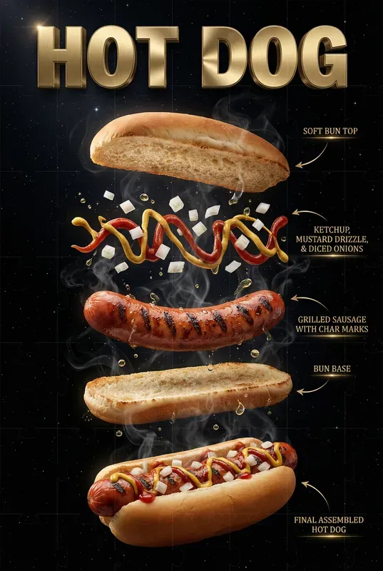Layered Food Poster Generators