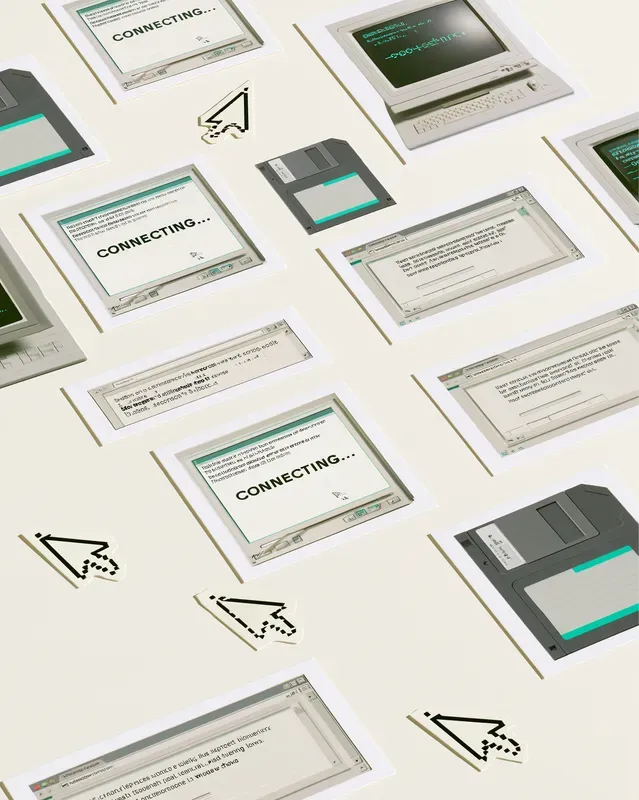 90s Y2k Nostalgia Ephemera Sheets