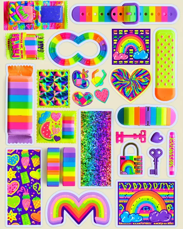 90s Y2k Nostalgia Ephemera Sheets