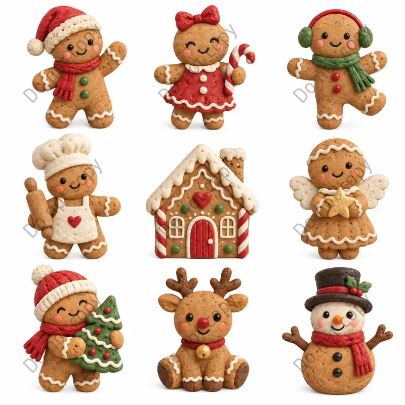 Cute Clay Christmas Figure Sets