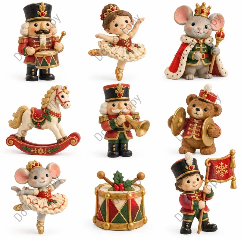 Cute Clay Christmas Figure Sets