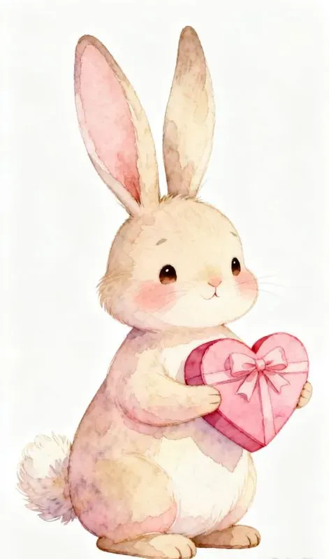 Valentines Day Cute Animal Clipart