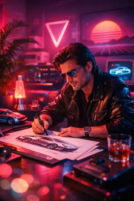 Retro Synth Lounge Portrait Studios