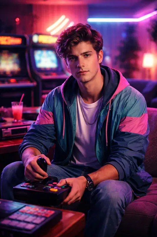 Retro Synth Lounge Portrait Studios
