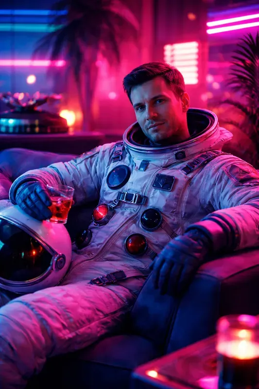 Retro Synth Lounge Portrait Studios