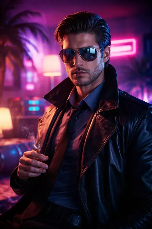 Retro Synth Lounge Portrait Studios