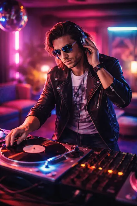 Retro Synth Lounge Portrait Studios