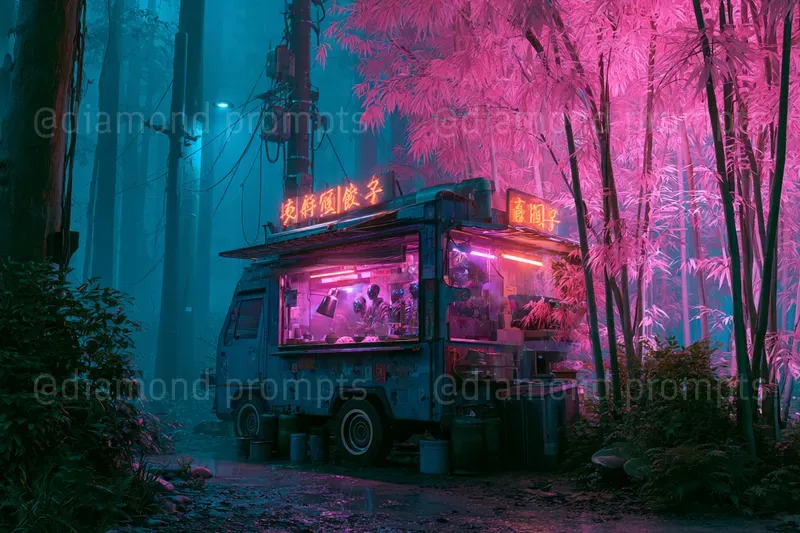 Neon Robot Street Kitchens
