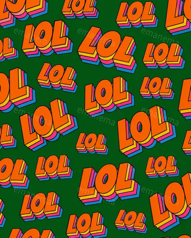 Retro 3D Bold Word Patterns