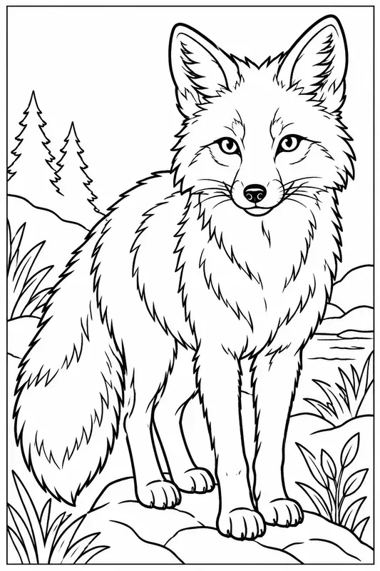 Animal Coloring Book Page Generator