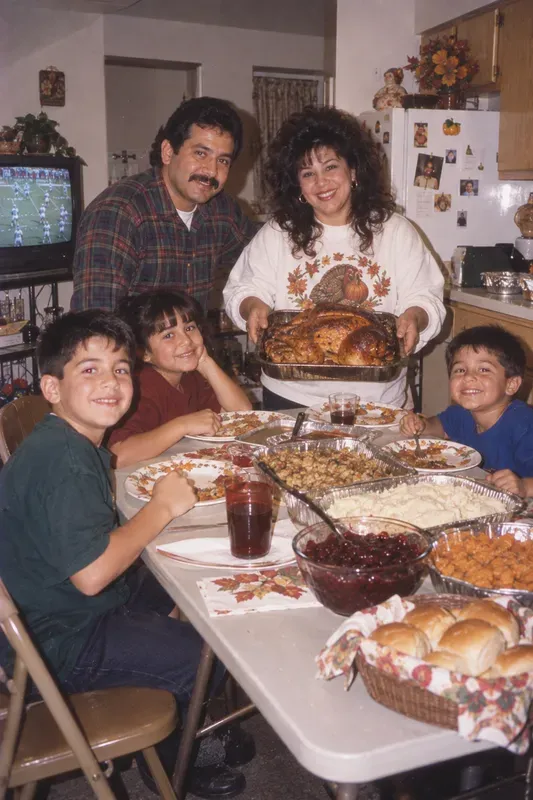 90s Thanksgiving Family Photos