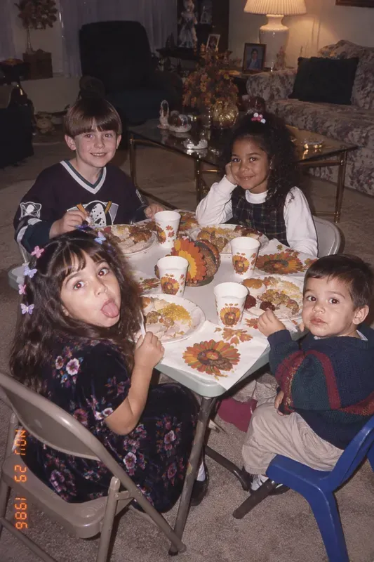 90s Thanksgiving Family Photos