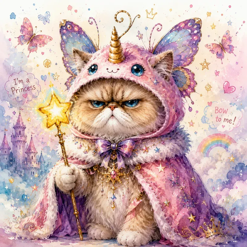 Whimsical Watercolor Fantasy Characters